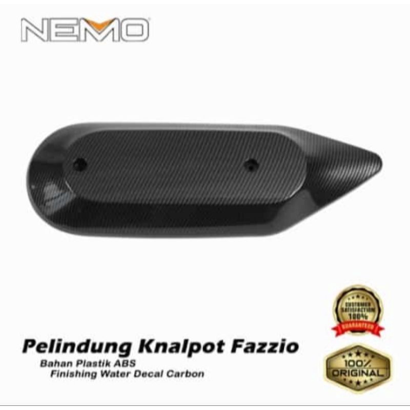 Cover Tutup Knalpot Fazzio Carbon Nemo Original Tutup Radiator Fazzio