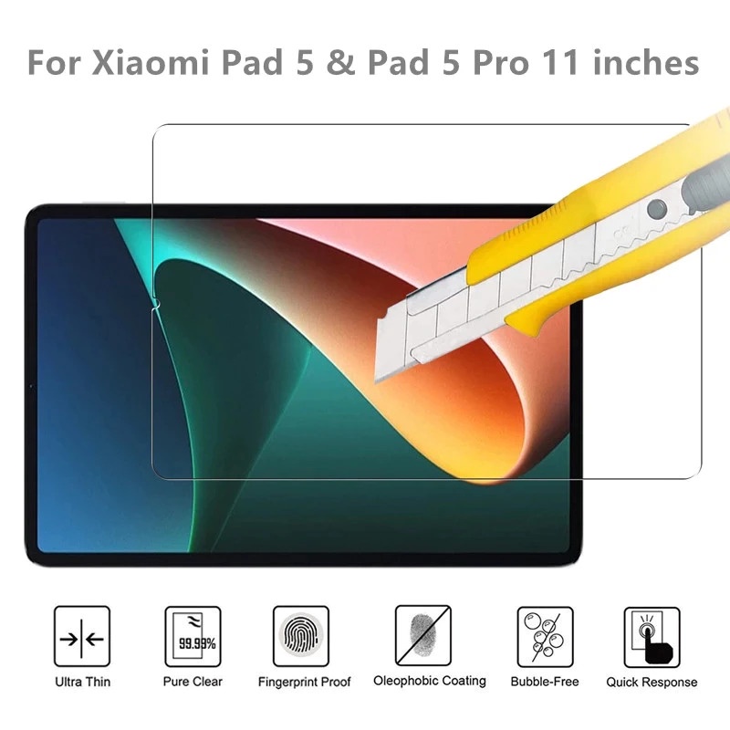 Tempered Glass Xiaomi Pad 5 5 Pro 11 inchi 2021 Mi Pad 5 5 Pro Screen Protector Anti Gores Kaca Tablet MiPad