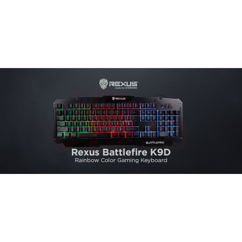 Keyboard Gaming Rexus K9D Semi Mechanical 19 Keys Anti Ghost RX-K9D