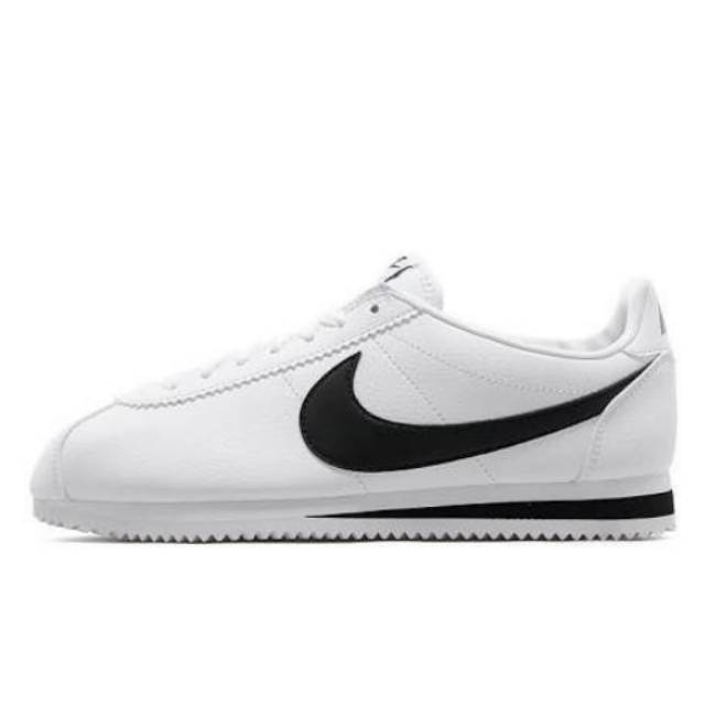 NIKE CORTEZ WHITE BLACK LEATHER ORIGINAL