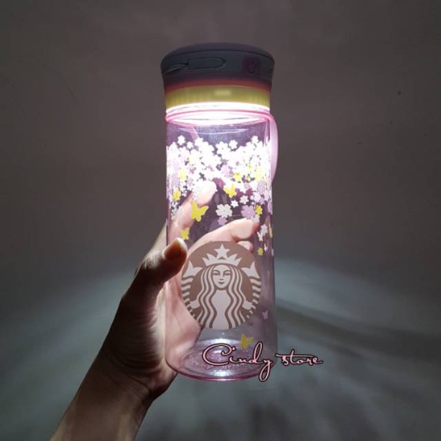 Starbucks Tumbler Korea LED Spring Flower Butterfly Special Edition