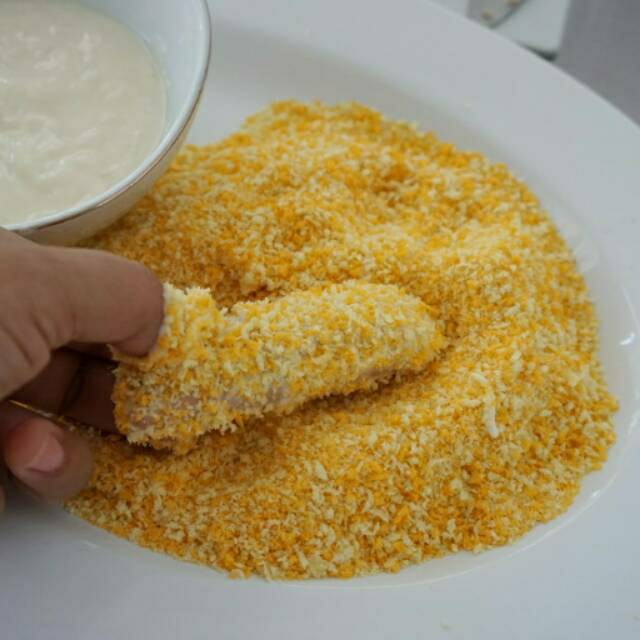 

TEPUNG ROTI KASAR Tepung Roti Mix 250gr / Tepung Panko Roti / Tepung Panir / Bread Crumbs Mix 250gr