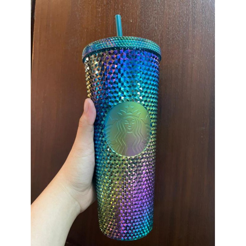 TUMBLER STARBUCKS STUDDED BLINK RAINBOW/UNICORN