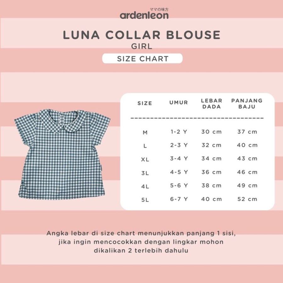 Ardenleon - Luna Collar Blouse Checkered