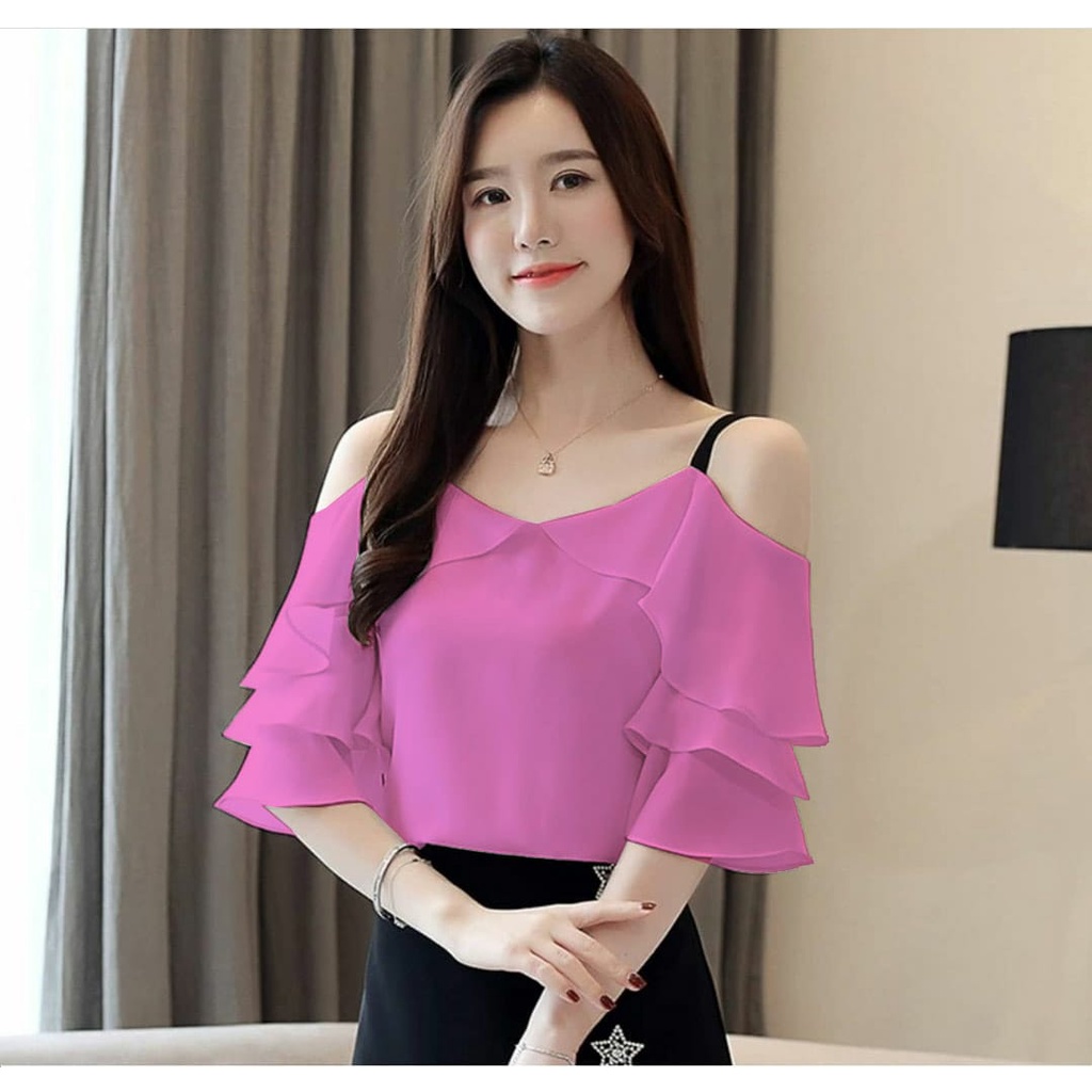 [VLFK] Blouse Sabrina / Atasan Wanita / Atasan Sabri / Atasan Korea / Pakaian Wanita / Blouse / Blus Wanita