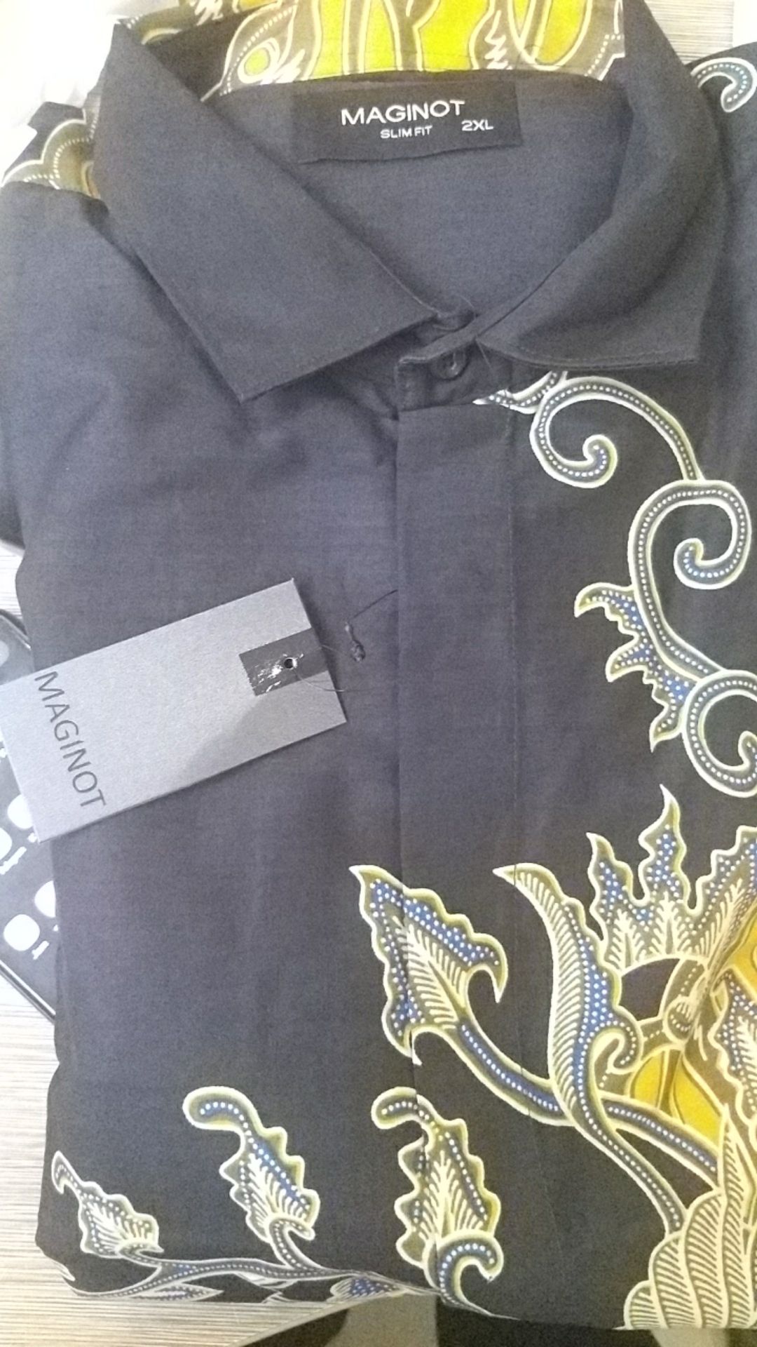 Maginot Kemeja Batik 2.0 Rayana-ls Lengan Panjang Pria + Free Masker