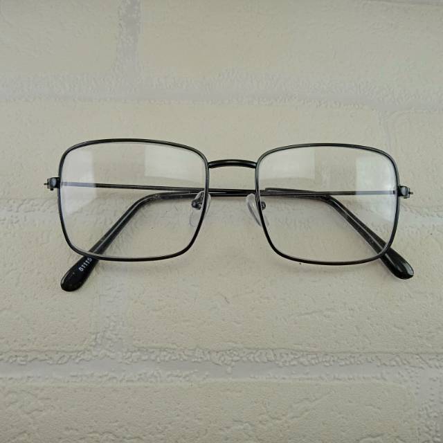 【COD】KACAMATA MINUS HITAM KOTAK+BISA PASANG LENSA MINUS SILINDER ANTI RADIASI UNTUK WANITA DAN PRIA