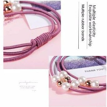 [COD][MEDAN] IKAT RAMBUT DAN GELANG KOREA MUTIARA 2 IN 1