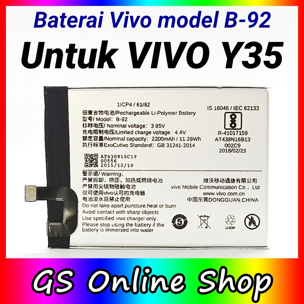 Baterai VIVO Y35 B-92