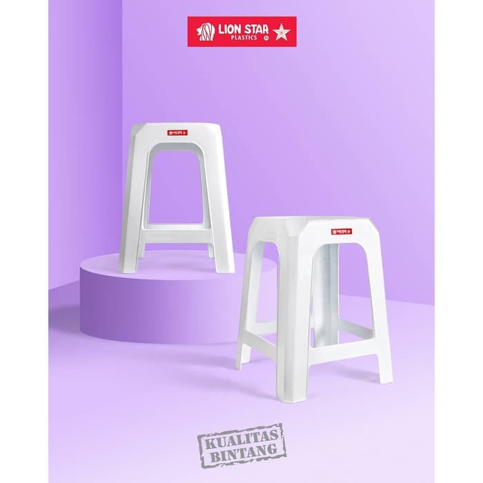 Kursi Duduk Angkringan Espana High Stool G-10 Bangku Plastik Lion Star