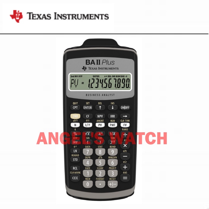 Texas Instruments BA II Plus Financial Calculator Sekolah Kuliah