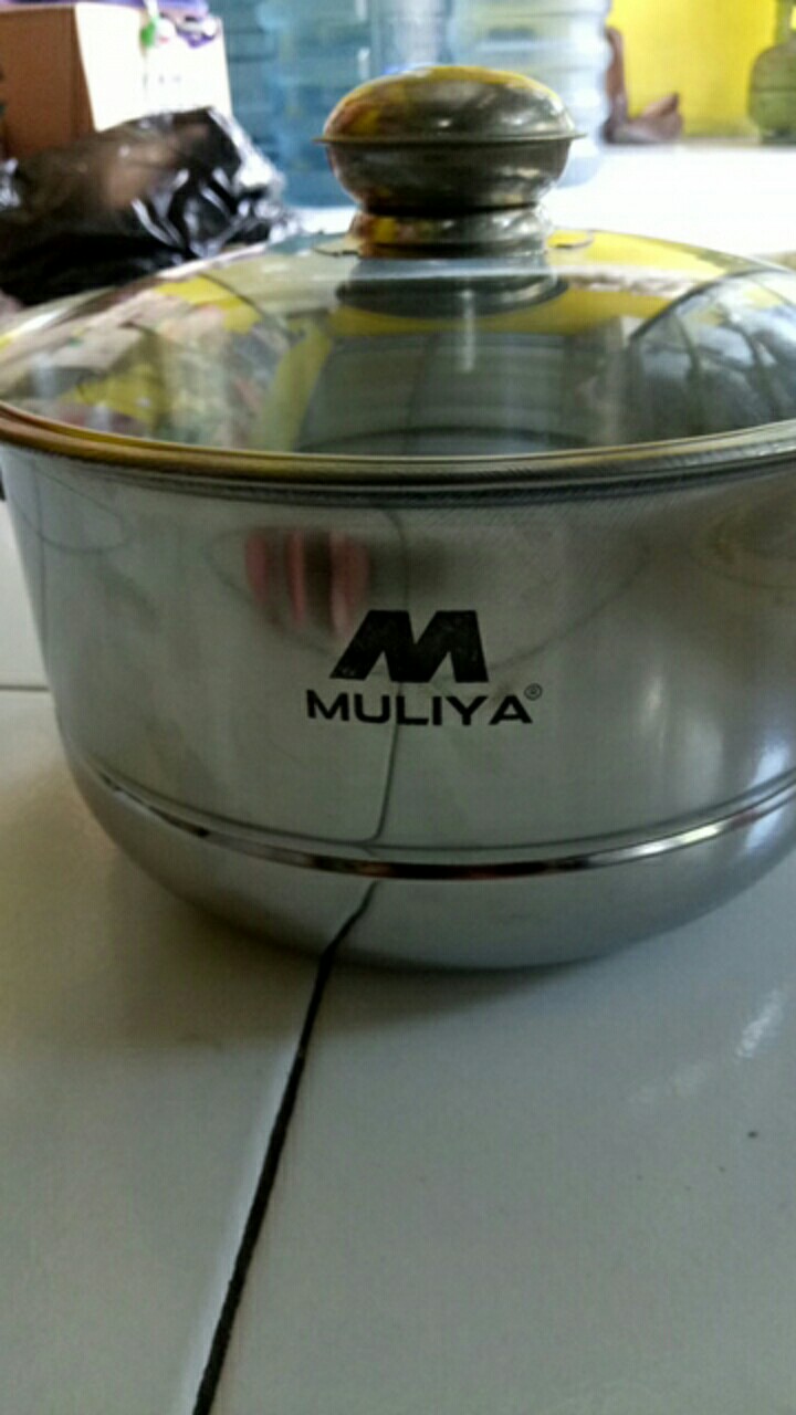 Panci Kukus /dandang Langseng Panci Serbaguna Panci Multifungsi Steamer Stainless Muliya 22 Cm