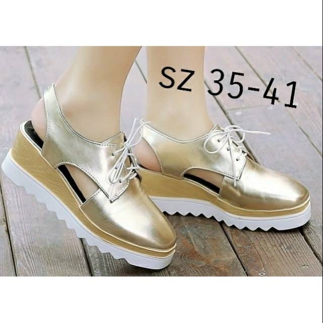 Sepatu wedges wanita import tipe 1023