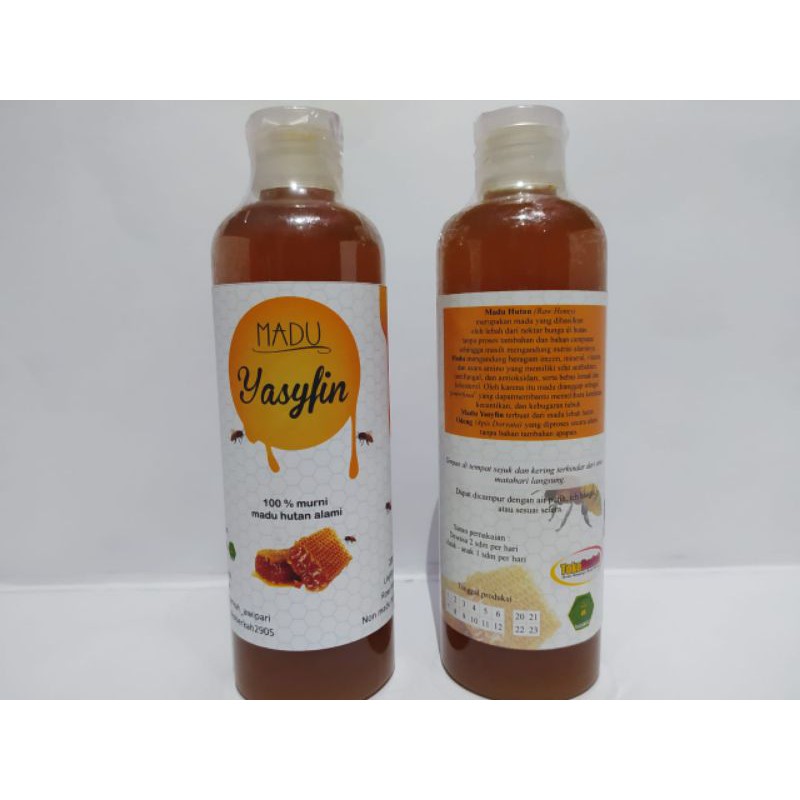 

Madu Manis Yasyfin 220 ML 100% Murni Madu Hutan Alami