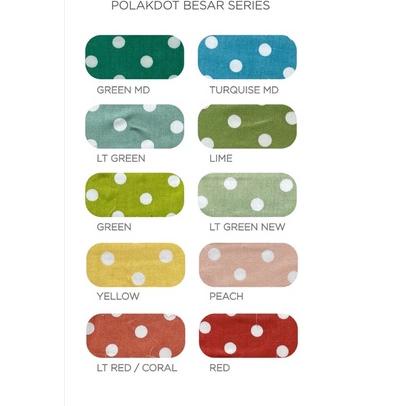 ➽ Kain Katun Jepang Polkadot - BESAR ⅍