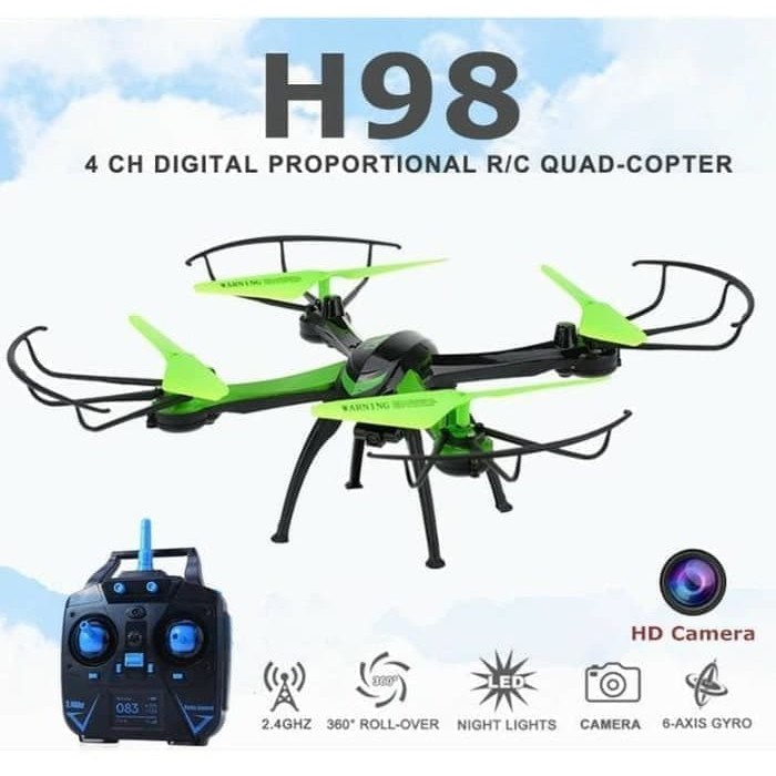 Drone JJRC H98 murah Camera 420P kamera   slot Memory Card Limited
