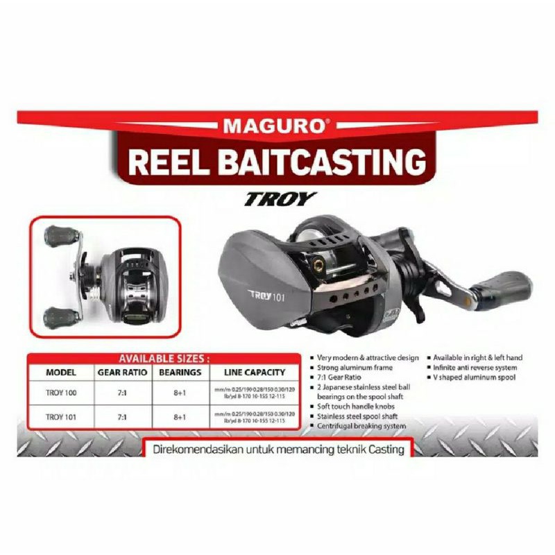Reel Bait Casting MAGURO TROY 101 || Reel Casting BC
