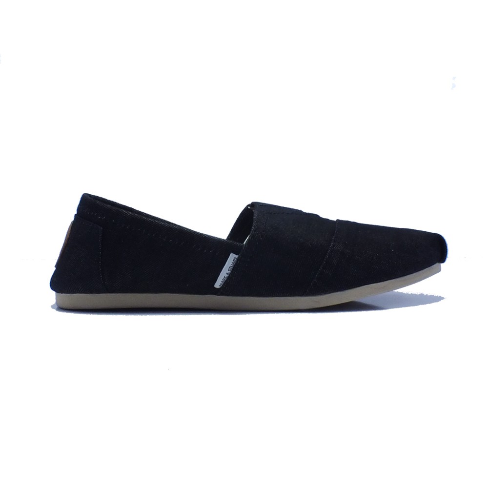 jual-men-denim-slip-on-shoes-in-black-shopee-indonesia