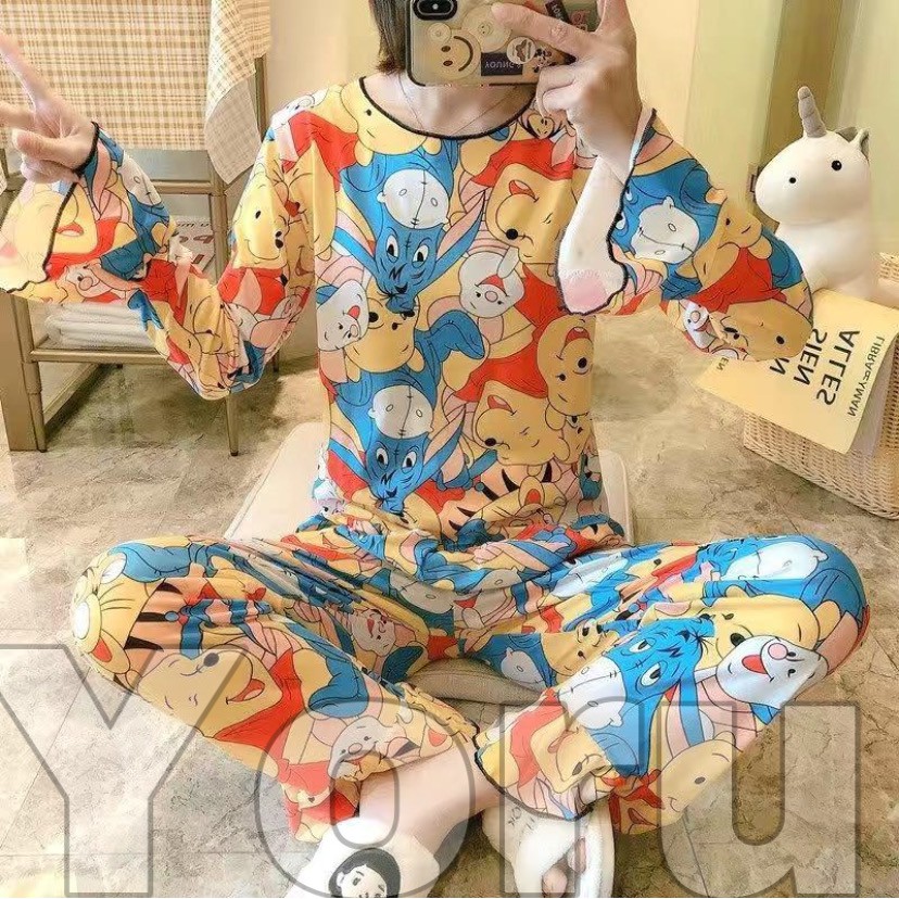 Pamelo.id PP Neci PP Trompet/Baju Tidur Wanita import/Piyama Import/Stelan Baju Tidur wanita/Korea Style/Piyama import-PPN2 P0 Tig Pig abs