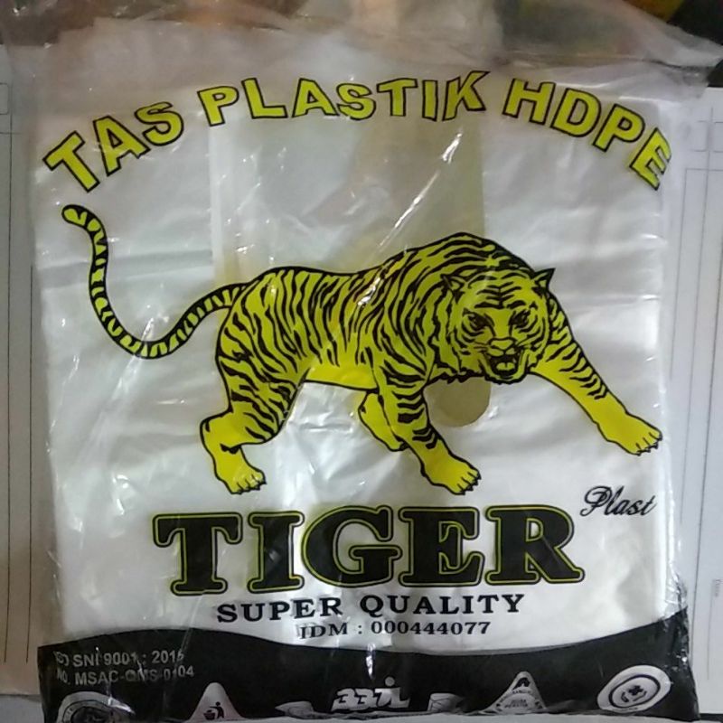 Kantong plastik kresek bening Tiger