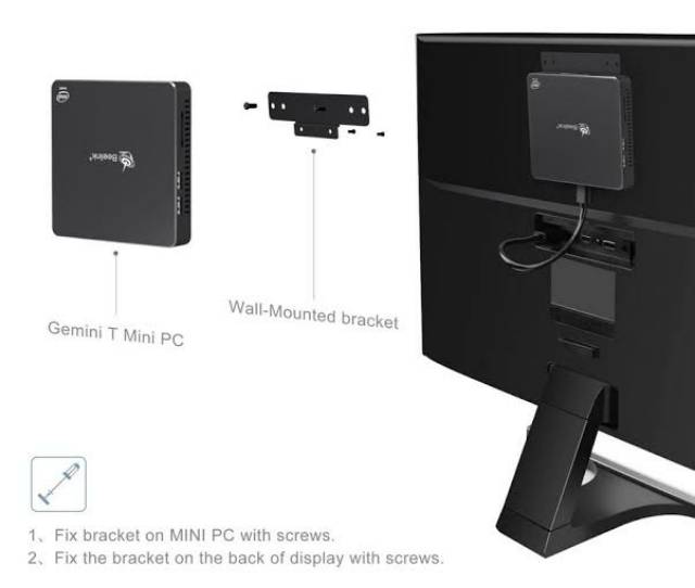 Mini PC Beelink Gemini T34 Intel 8GB/256GB Windows 10 4K Dual HDMI