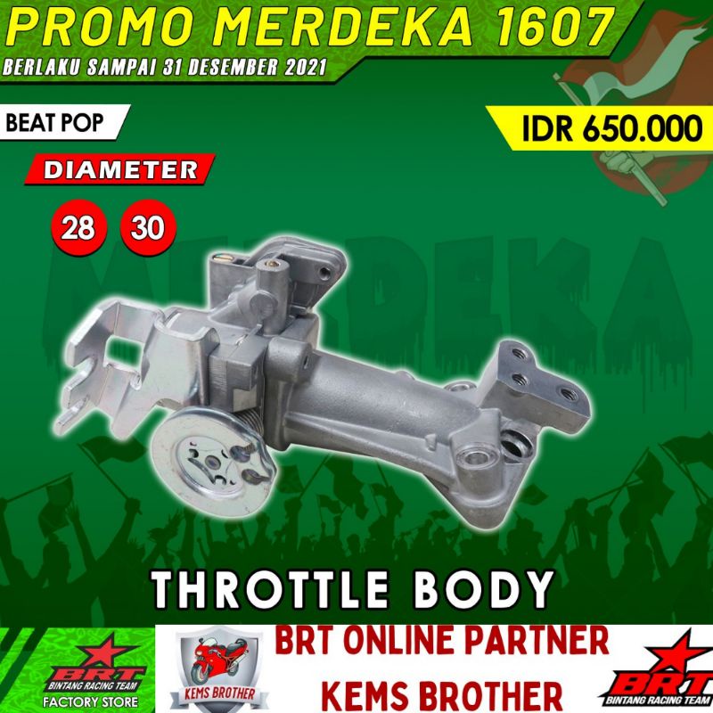 TB THROTTLEBODY ORIGINAL BRT BEATPOP BEAT ESP BEAT FI 28MM 30MM