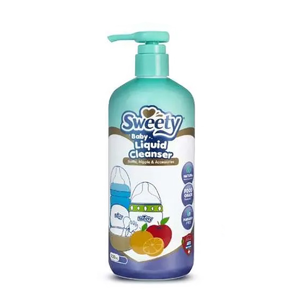 Bisa COD Sweety Baby Bottle, Nipple &amp; Accessories Cleanser 500ml - Sweety Liquid Cleanser Botol - Cairan Pemb