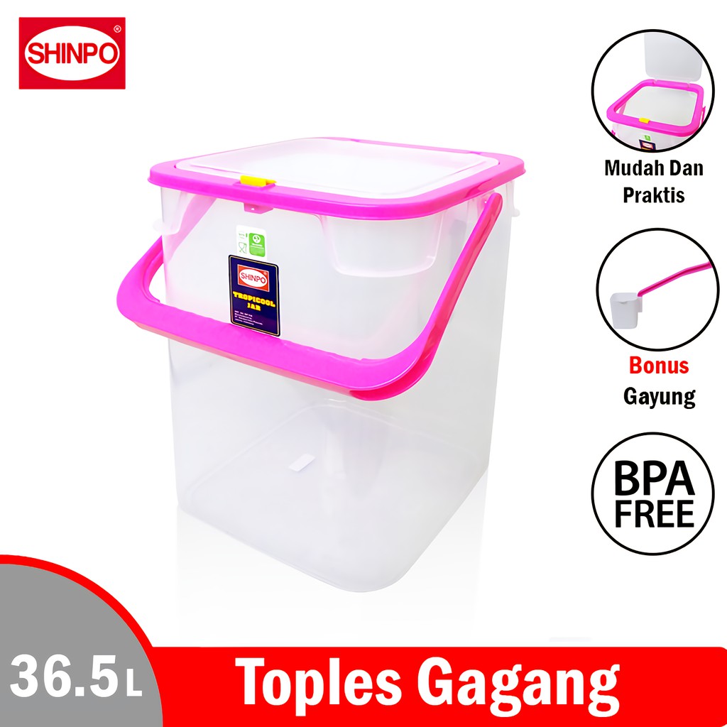 Shinpo Tempat Es Buah Plastik Dengan Gayung 36 5l Tropicool Jar Aquarium Es Spo Sip 936 Shopee Indonesia Box aquarium es buah