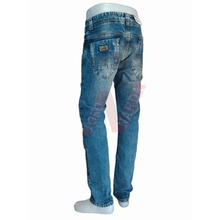  Lois  Jeans Original Celana  jeans Slim fit motif sobek 