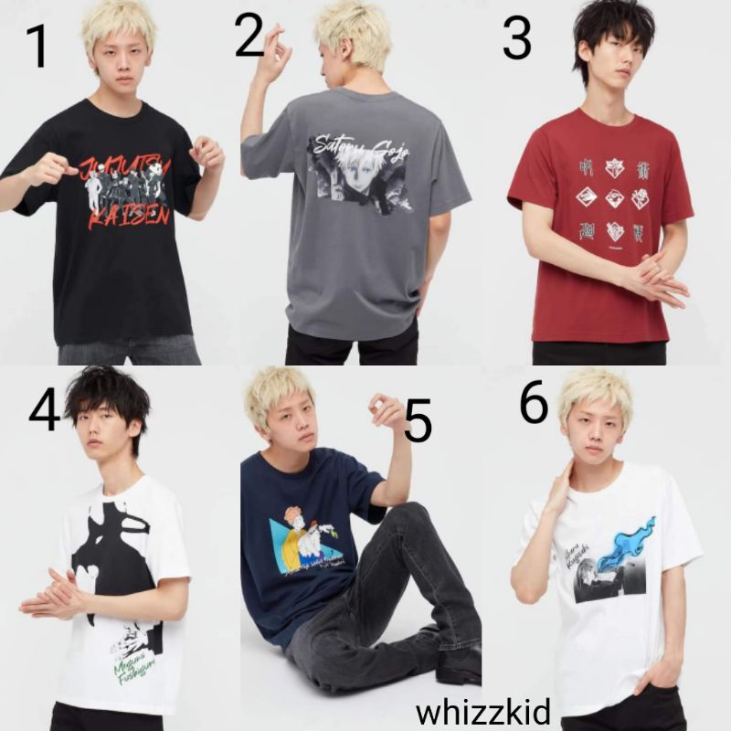 kaos uniqlo jujitsu kaisen original vol 2 kaos pria