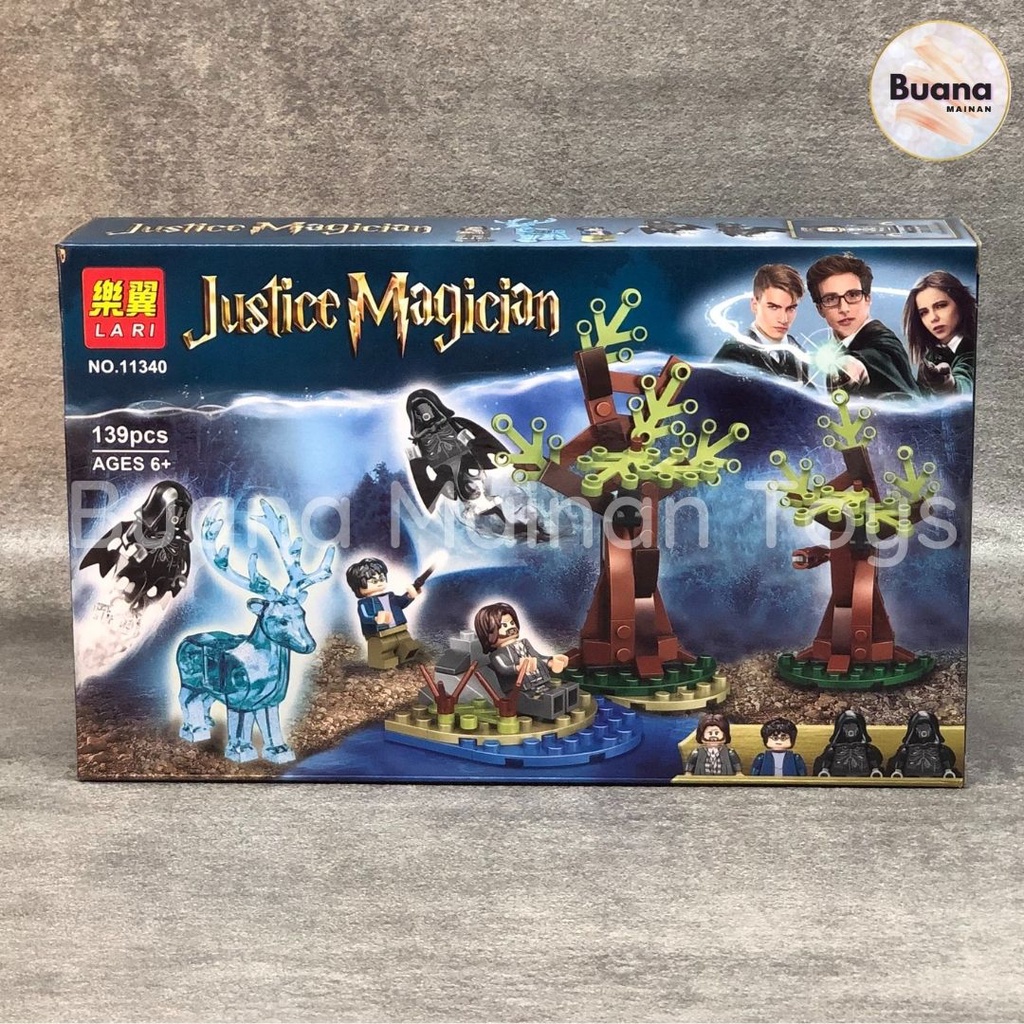 BRICK JUSTICE MAGICIAN EXPECTO PATRONUM MAINAN EDUKASI ANAK COWO CEWE BLOCK BRICKS HARRY POTTER 11340