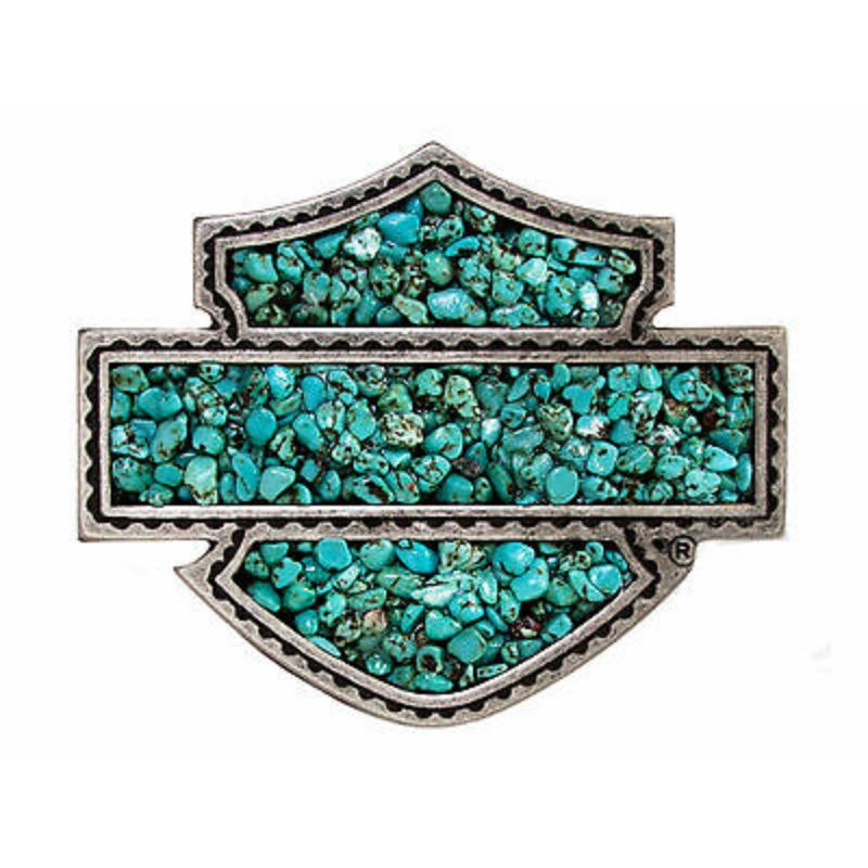 Ban Pinggang Buckle Harley-Davidson Sweet Zone Turquoise Stones