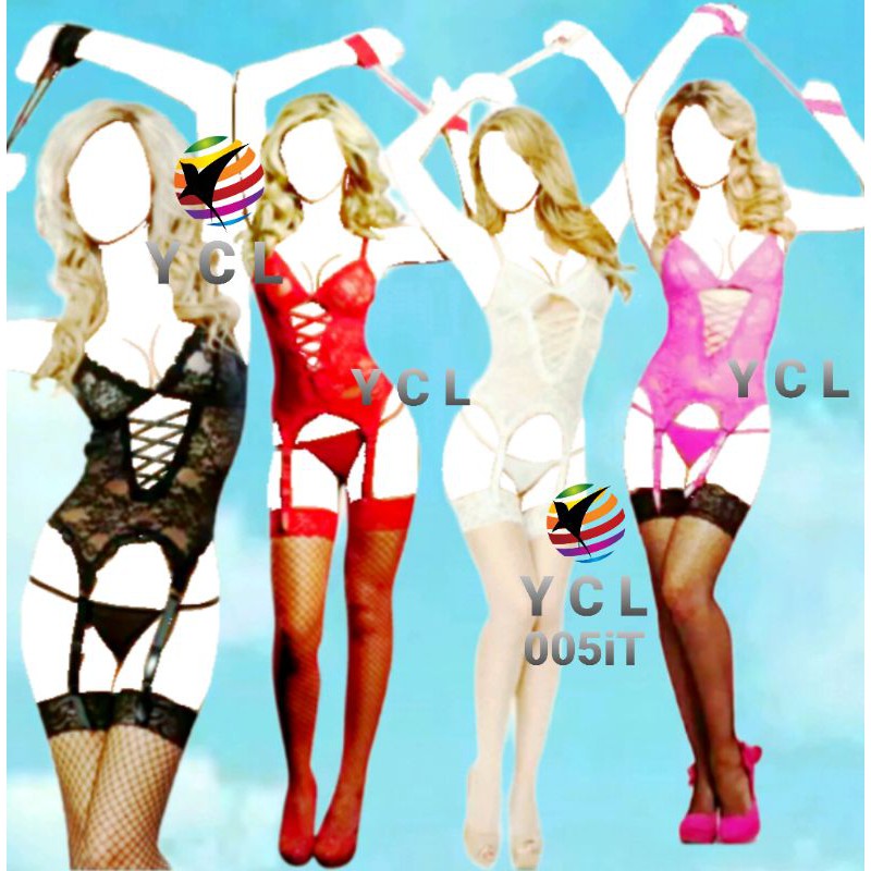 Lingerie Body Stocking Full set + Stocking