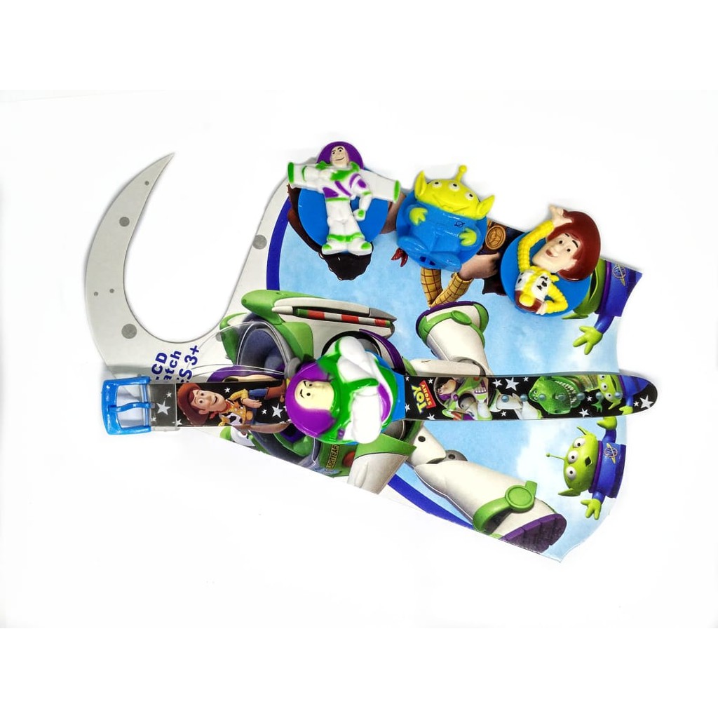 Super Murah! JAM TANGAN ANAK LAKI LAKI SET TOY STORY KEPALA SET DIGITAL DISNEY