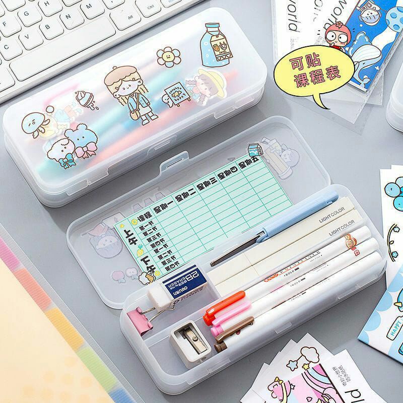 

KOTAK PENSIL AESTHETIC TRANSPARAN DOVE