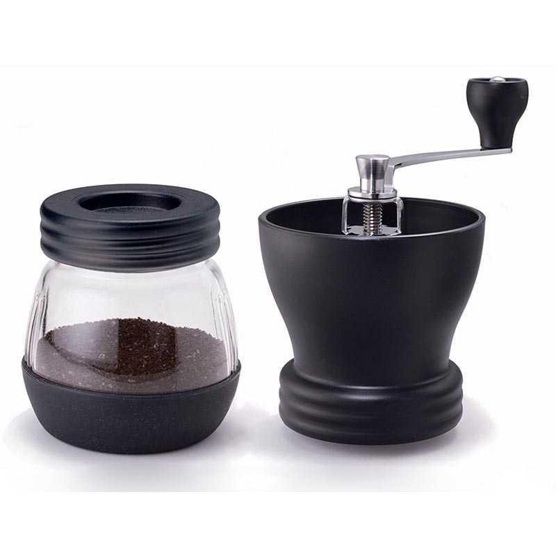 OneTwoCups Alat Penggiling Kopi Manual Coffee Grinder - CF4146 [Hitam]