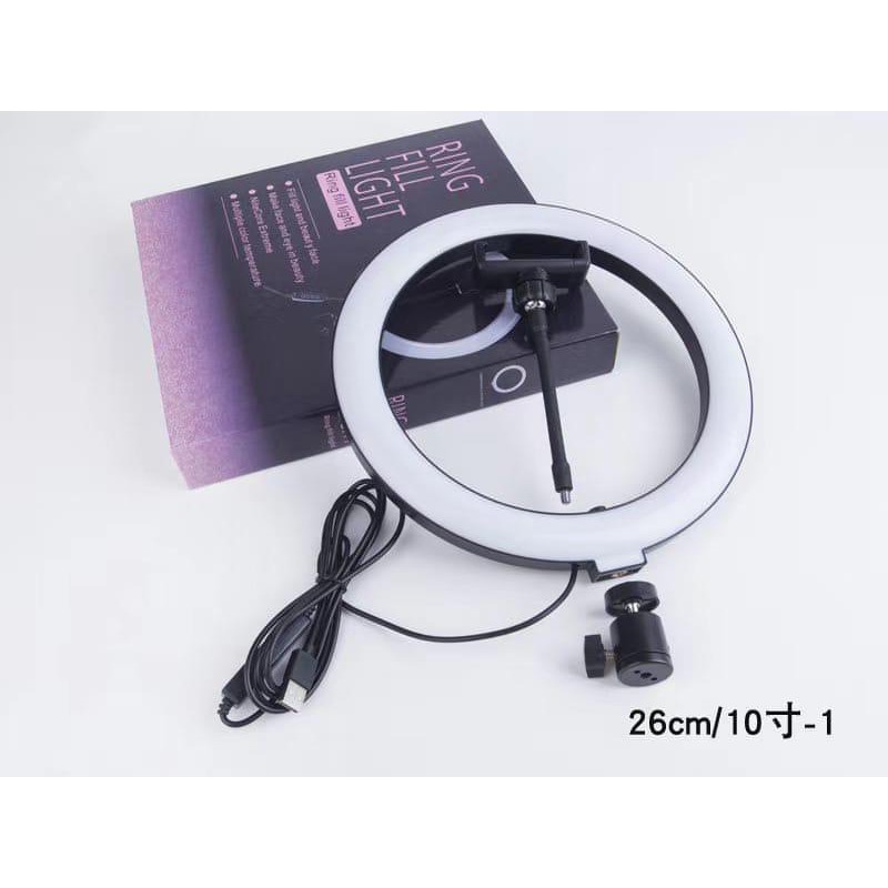 LAMPU RING FILL LIGHT 26CM UNTUK SELFIE / FOTOGRAFI / KAMERA VIDEO AWET BERKUALITAS DAN MURAH