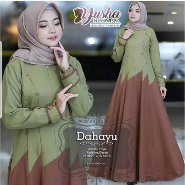 Dahayu maxy baju gamis pakaian wanita dress fashion muslim