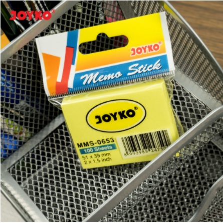 MEMO STICKY NOTE KERTAS TEMPEL JOYKO MMS-0653 MMS-653P ALAT TULIS PERLENGKAPAN KANTOR WARNA KUNING STICK MMS 0653 653P MMS0653 MMS653P-4
