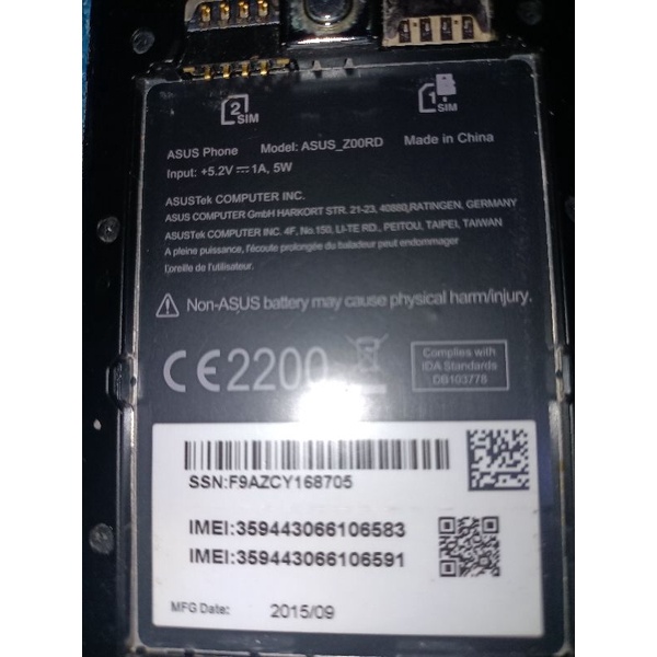Asus Zenfone 2/16 zoord second minta ganti lcd