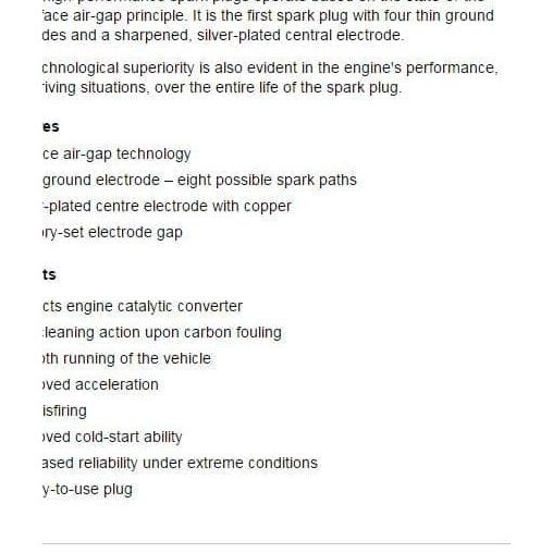 YRZ Busi Chevrolet Spin 1.5L - BOSCH Super 4 