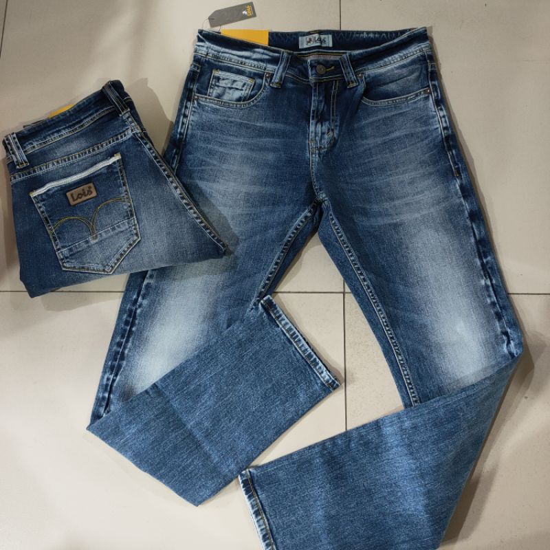 Lois Original Celana Panjang Jeans Pria Slim Fit SVS016D