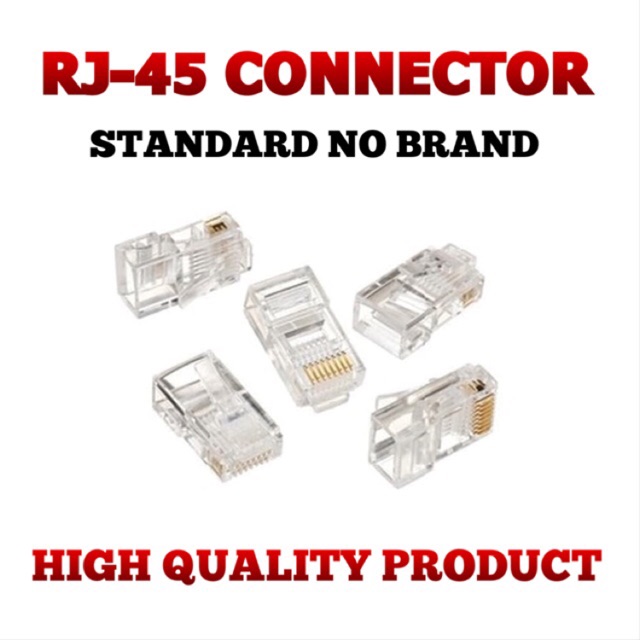 RJ-45 CONNECTOR LAN ECERAN ( CAT 5 / 5E dan CAT 6 )