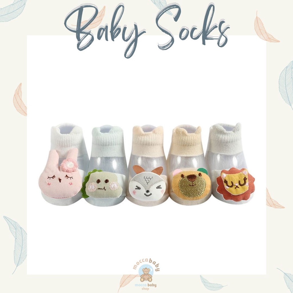 MBSS - Kaos Kaki Bayi Anak Laki Laki Perempuan Import Berkualitas newborn - 12 Bulan / HOLLOW