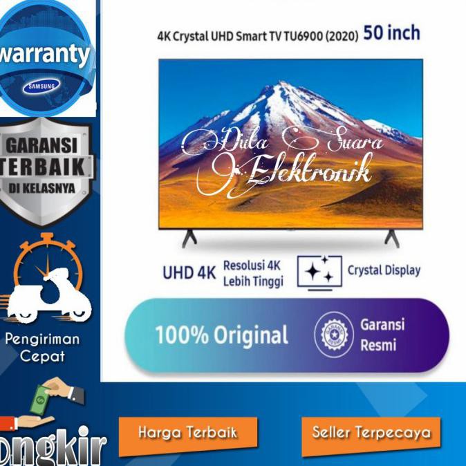 Ready&Siapkirim Led Tv Samsung 50 Inch 50Tu6900 Digital Smart Tv 4K Uhd Garansi Resmi