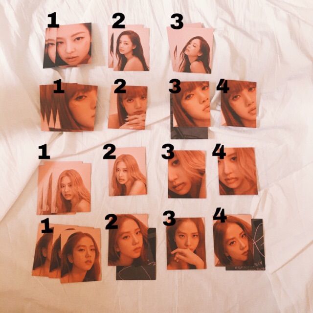 BLACKPINK KILL THIS LOVE ALBUM UNSEALED SHARING JENNIE LISA ROSE JISOO PHOTOCARD PC OFFICIAL Puzzle