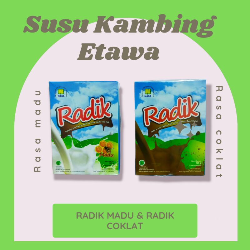 

Susu Radik/Susu Kambing Etawa/Susu Kambing Etawa Bubuk