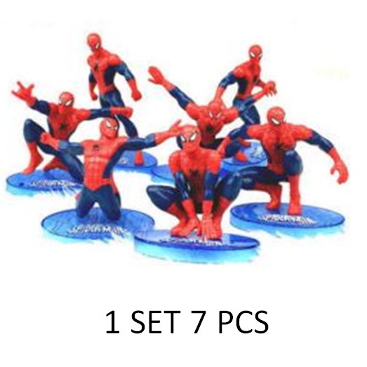 Topper Cake Spiderman Hiasan Kue Ulang Tahun Dekorasi Penghias Ultah