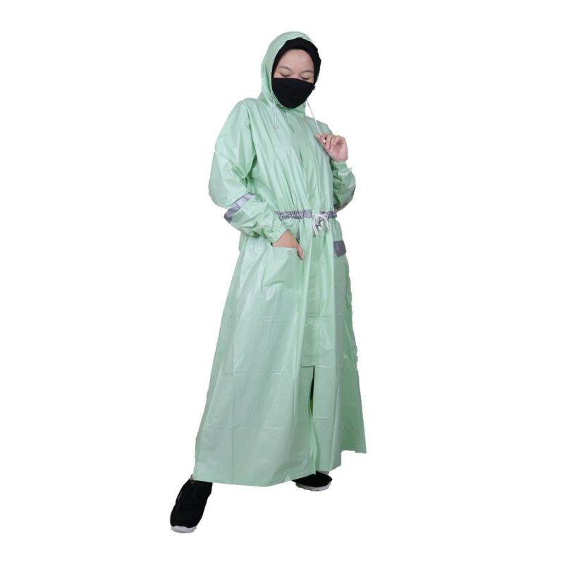 Jas Hujan Lengan Gamis Salsabila/ Jas Hujan Ponco Plevia