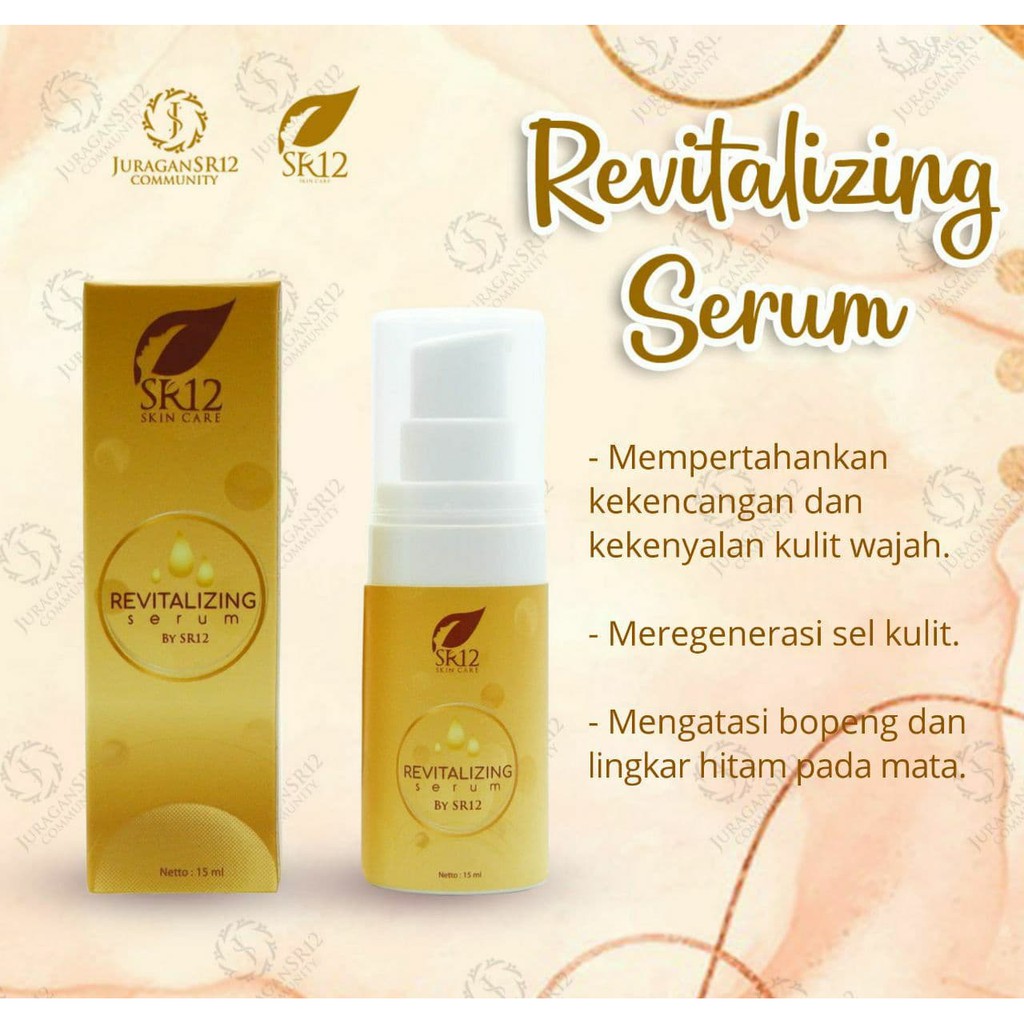 Serum wajah SR12 Revitalizing Serum Serum Wajah Glowing  Serum Glowing Bpom Serum Wajah Pemutih Wajah Glowing Skincare Herbal